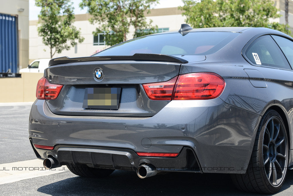 For BMW 4 Series F32 Coupe PSM/CS/M4/P Style Carbon fiber Rear Spoiler  Trunk wing 2013-2020 430i 435i 440i