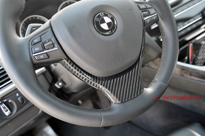 BMW F10 F11 F12 F13 Carbon Fiber Steering Wheel Trim