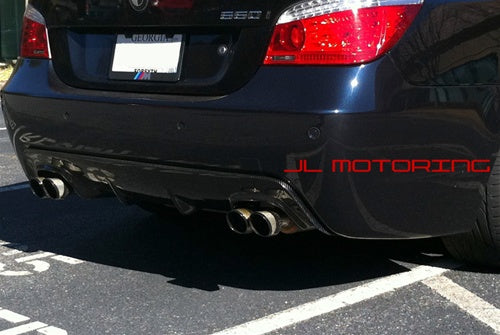 BMW E60 5 Series M Sport Carbon Fiber Rear Diffuser Quad