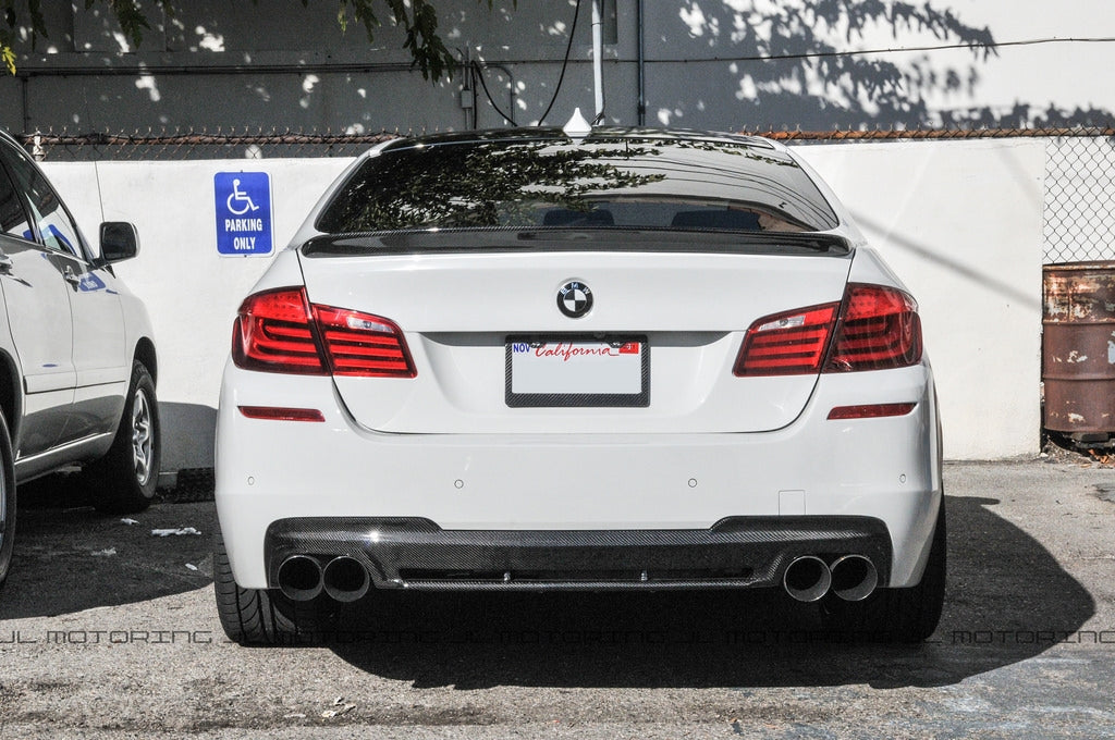 BMW F10 5 Series 3D Style Carbon Fiber Trunk Spoiler