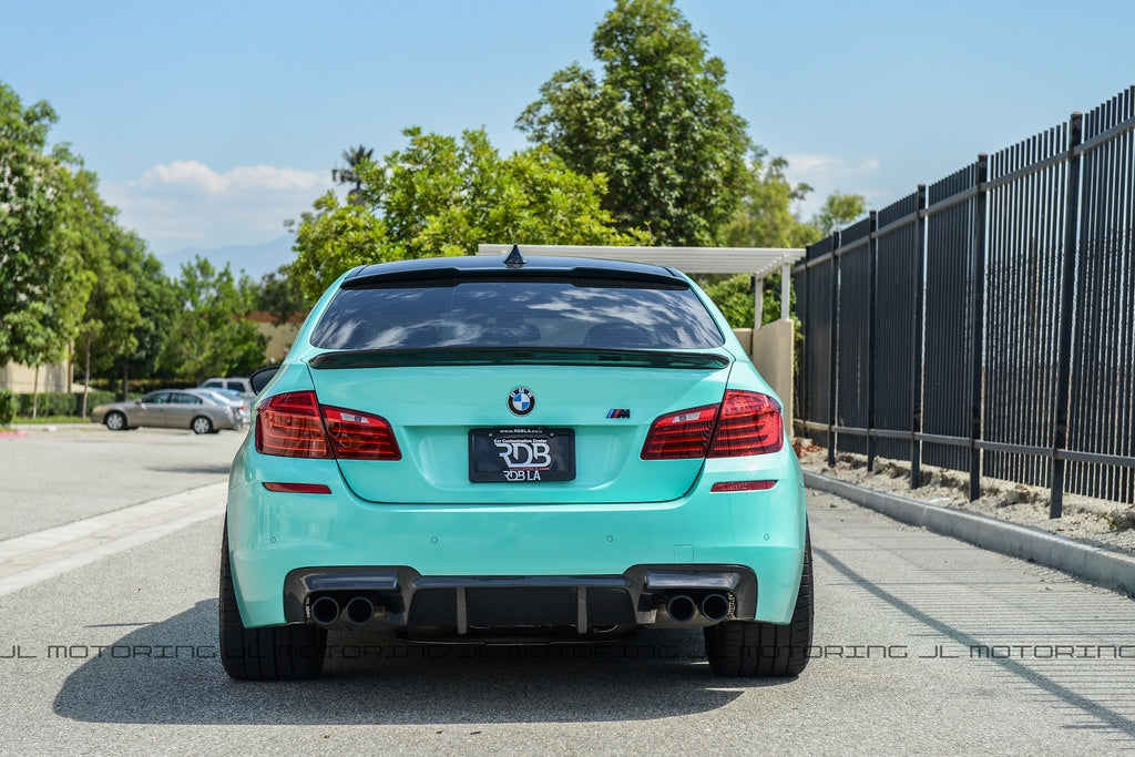 BMW F10 5 Series 3D Style Carbon Fiber Trunk Spoiler