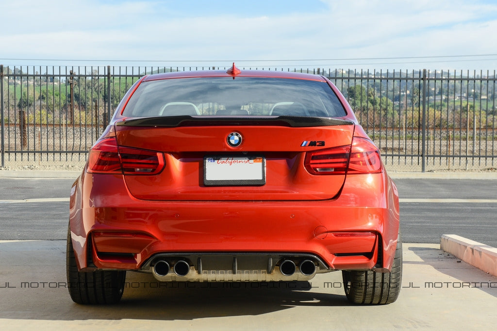 BMW F80 M3 F30 3 Series M4 Style Carbon Fiber Trunk Spoiler