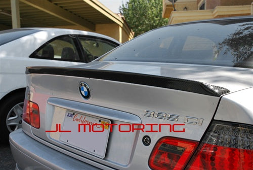 BMW ACS Style Carbon Fiber Trunk Spoiler - E46 3 Series Coupe – JL Motoring
