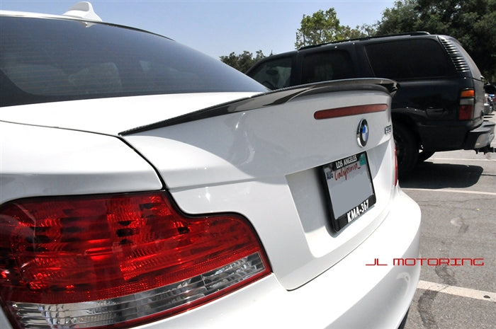 BMW E82 1 Series Performance Style Carbon Fiber Trunk Spoiler