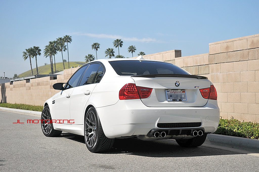 BMW E90 3 Series Performance Style Carbon Fiber Trunk Spoiler