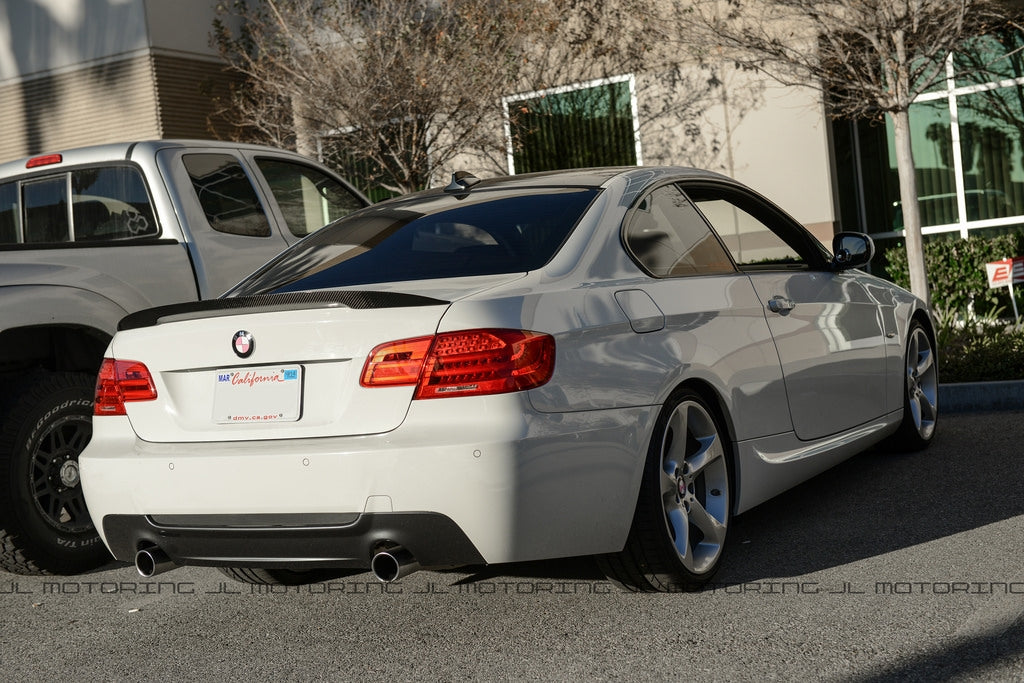 BMW E92 3 Series Coupe Performance Style Carbon Fiber Trunk Spoiler