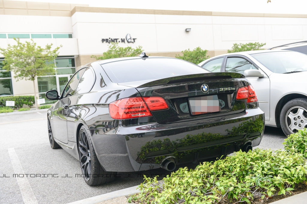 BMW E92 3 Series Coupe Performance Style Carbon Fiber Trunk Spoiler