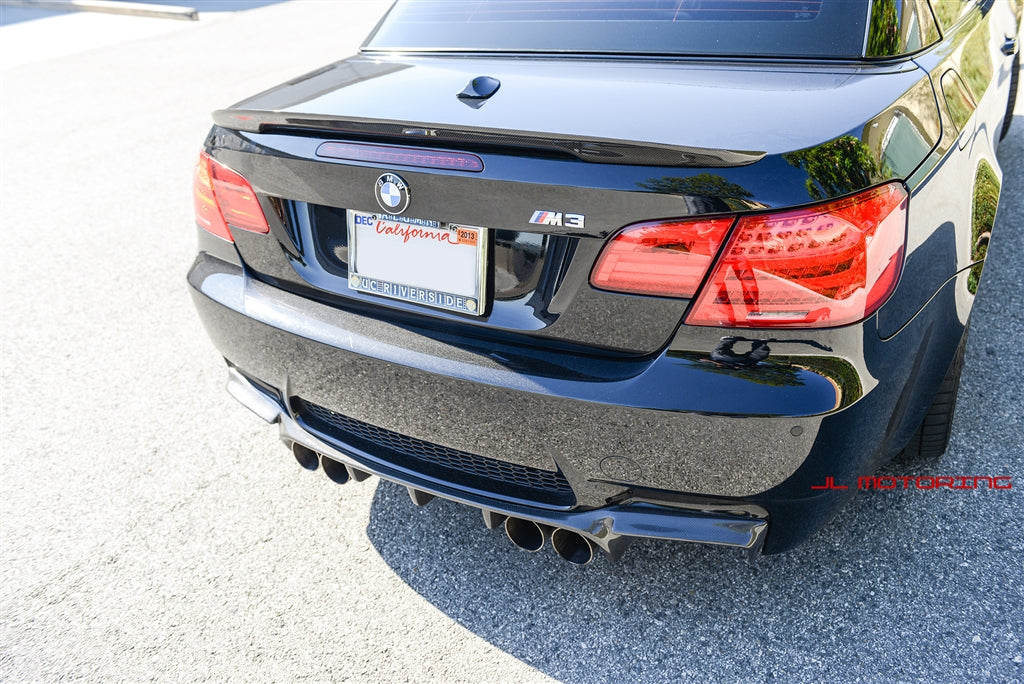 BMW E93 3 Series Convertible Performance Style Carbon Fiber Trunk Spoiler