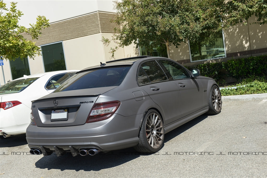 Mercedes Benz W204 C63 Big Fins Carbon Fiber Rear Diffuser