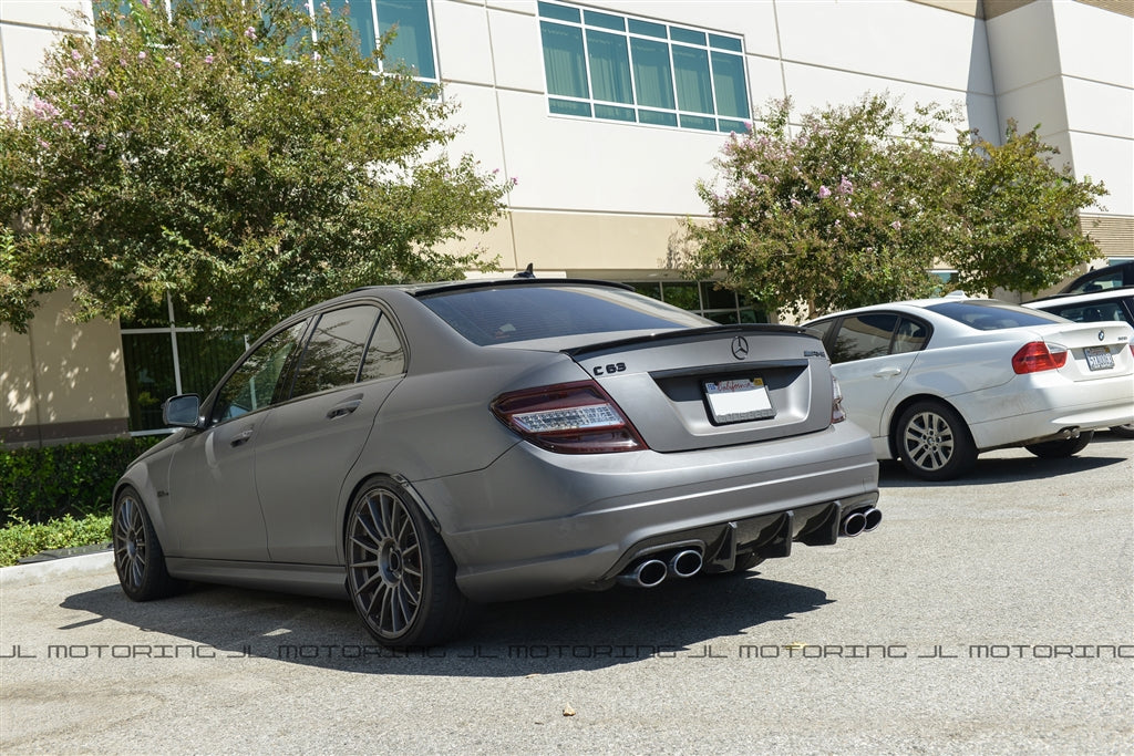 Mercedes Benz W204 C63 Big Fins Carbon Fiber Rear Diffuser