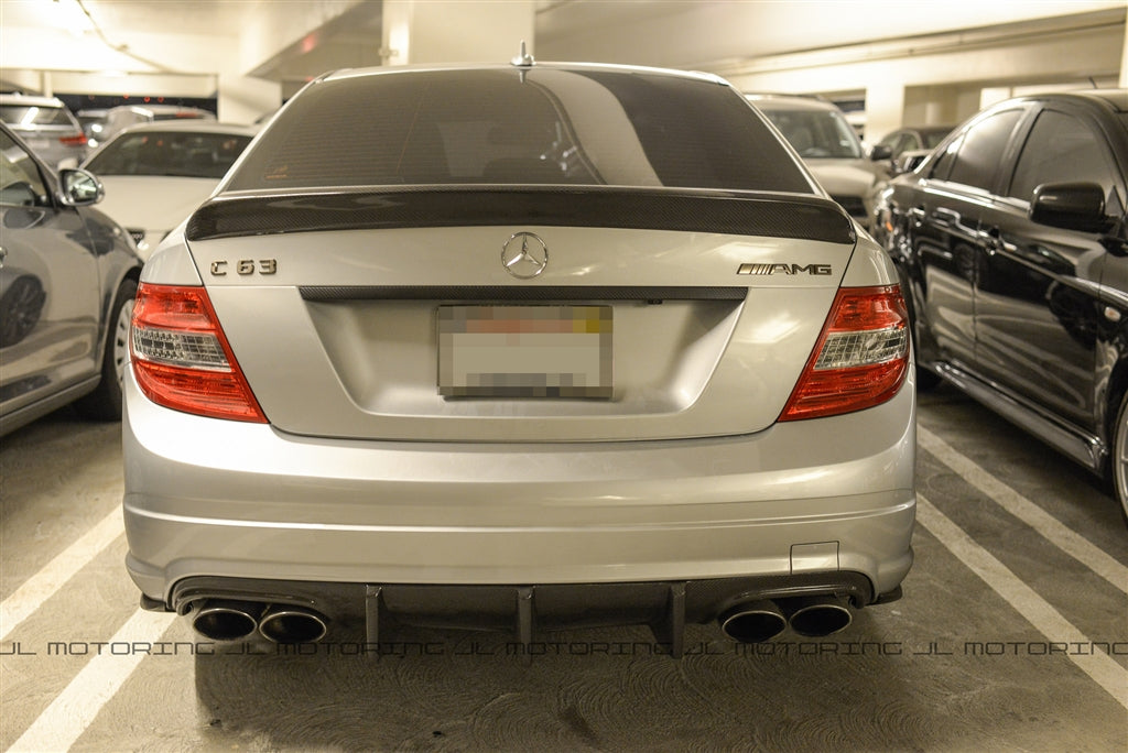 Mercedes Benz W204 C63 Big Fins Carbon Fiber Rear Diffuser