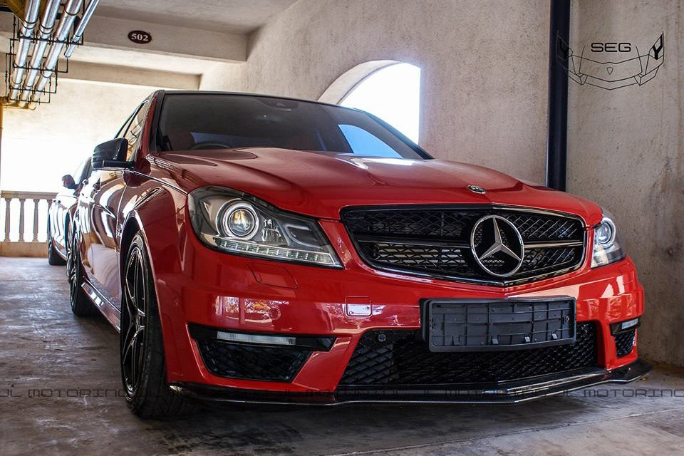 Mercedes Benz W204 C63 AMG Carbon Fiber Front Lip – JL Motoring