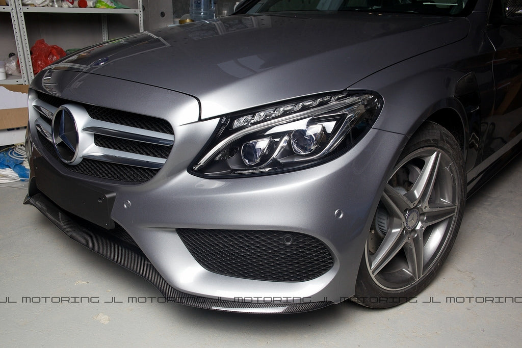 Mercedes Benz W205 C300 C450 AMG C43 Carbon Fiber Front Lip – JL