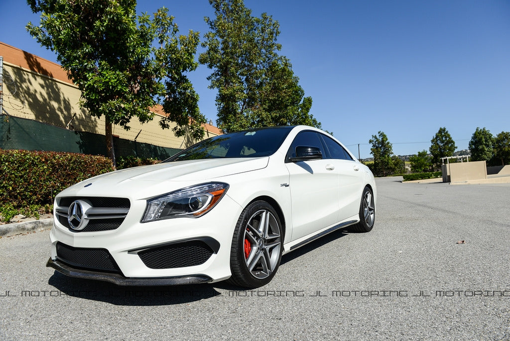 Mercedes Benz C117 CLA Class Carbon Fiber Front Lip