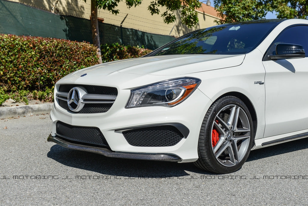 Mercedes Benz C117 CLA Class Carbon Fiber Front Lip