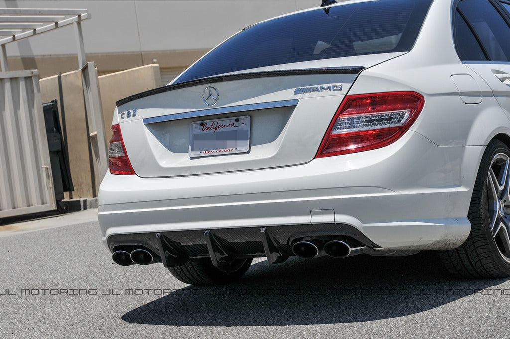 Mercedes W204 C Class AMG Style Carbon Fiber Trunk Spoiler