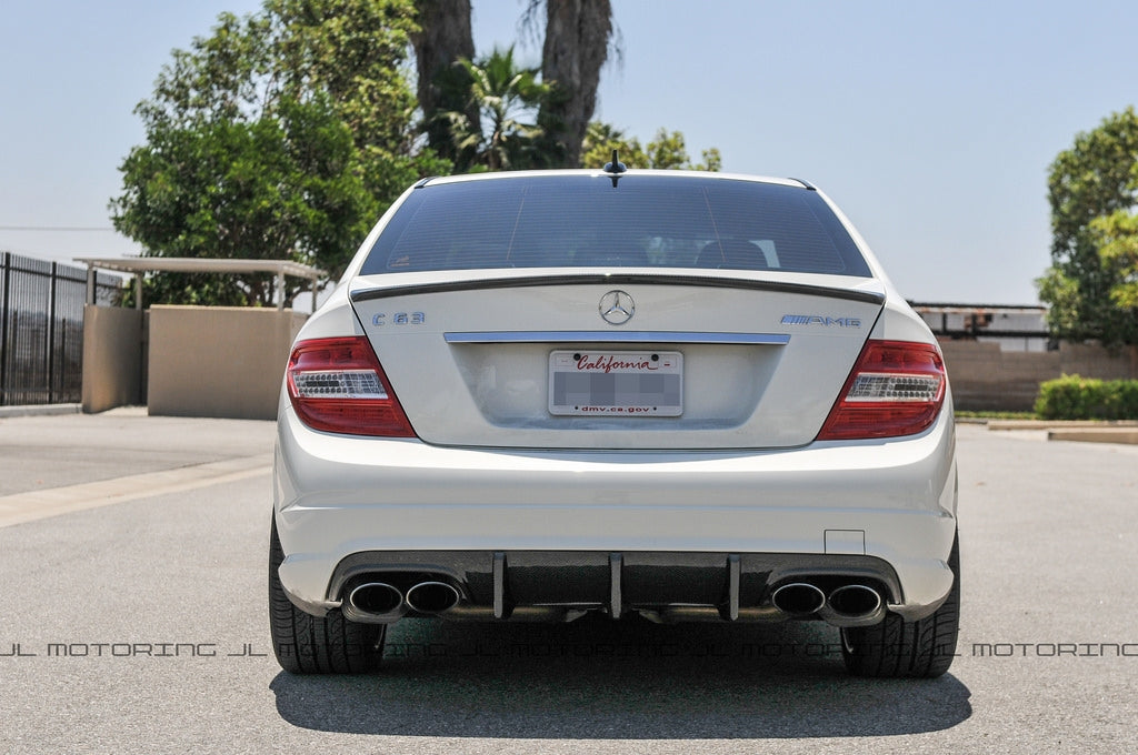 Mercedes W204 C Class AMG Style Carbon Fiber Trunk Spoiler