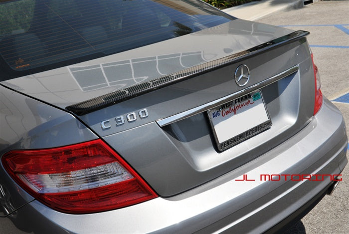 Mercedes W204 C Class AMG Style Carbon Fiber Trunk Spoiler