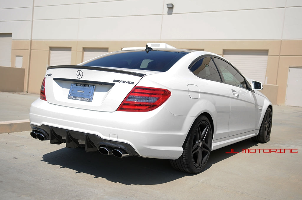 Mercedes Benz W204 C Coupe AMG Style Carbon Fiber Trunk Spoiler