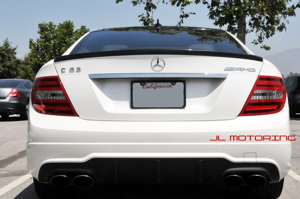 Mercedes Benz W204 C Coupe AMG Style Carbon Fiber Trunk Spoiler