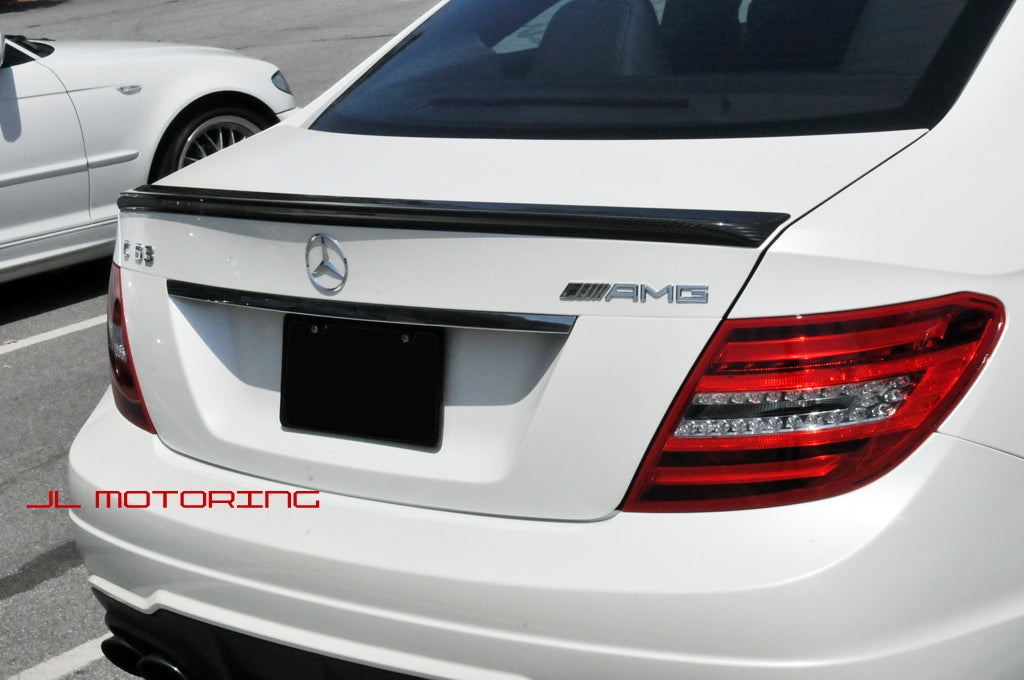 Mercedes Benz W204 C Coupe AMG Style Carbon Fiber Trunk Spoiler