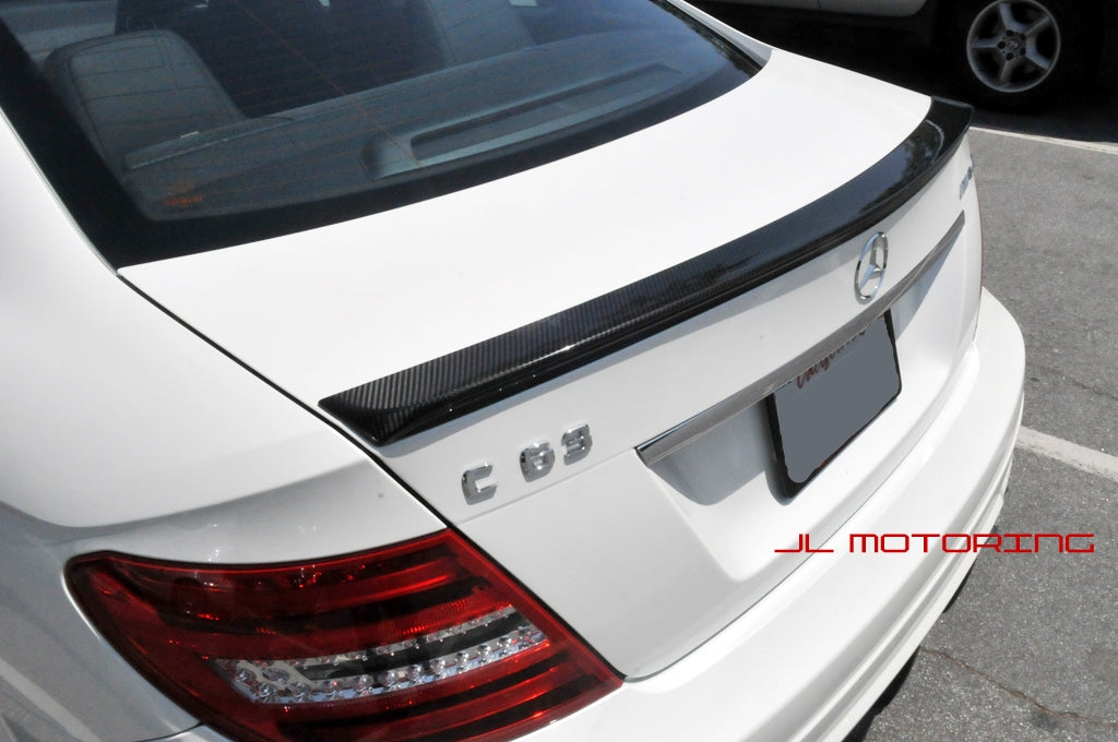 Mercedes Benz W204 C Coupe AMG Style Carbon Fiber Trunk Spoiler