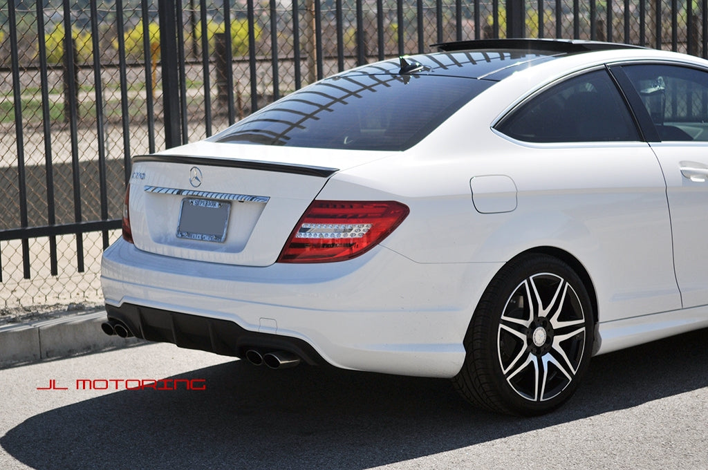 Mercedes Benz W204 C Coupe AMG Style Carbon Fiber Trunk Spoiler