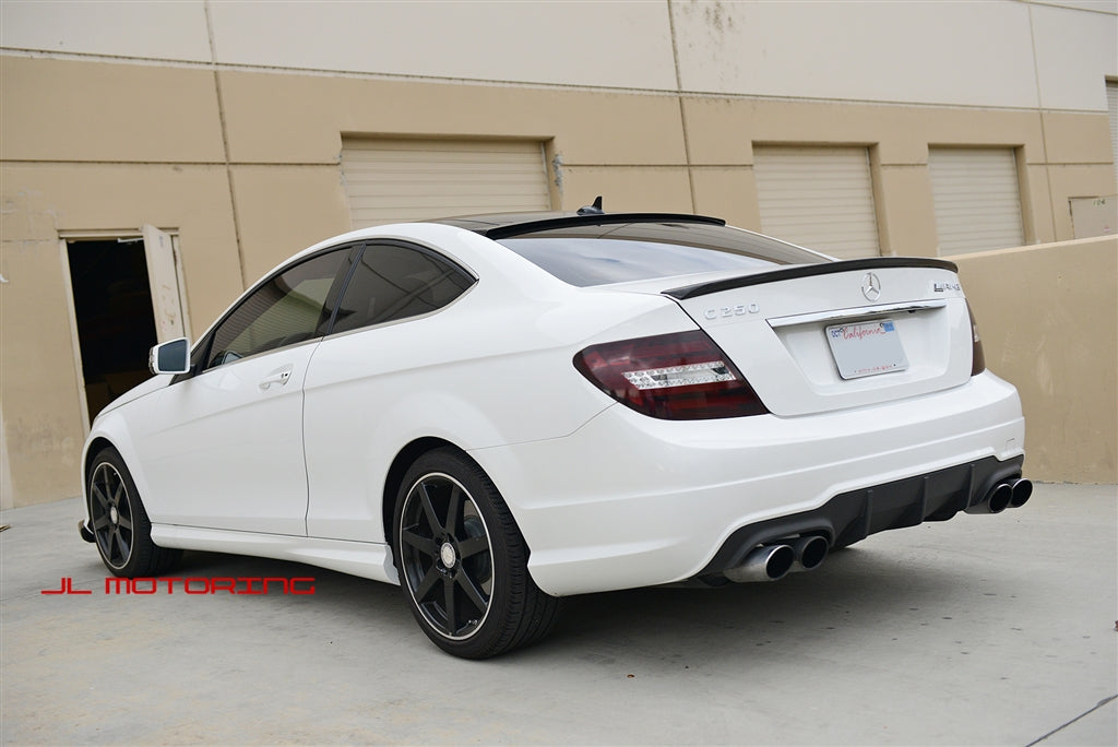 Mercedes Benz W204 C Coupe AMG Style Carbon Fiber Trunk Spoiler