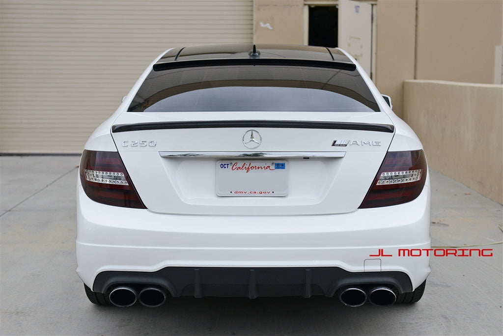 Mercedes Benz W204 C Coupe AMG Style Carbon Fiber Trunk Spoiler