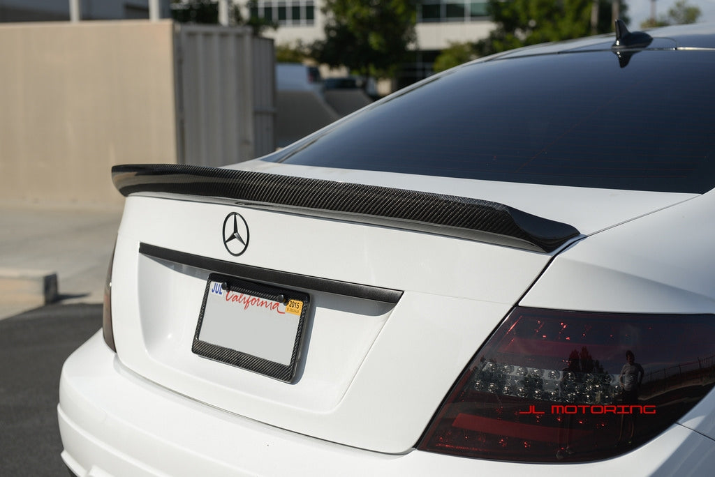 Mercedes Benz W204 C Coupe DTM Style Carbon Fiber Trunk Spoiler