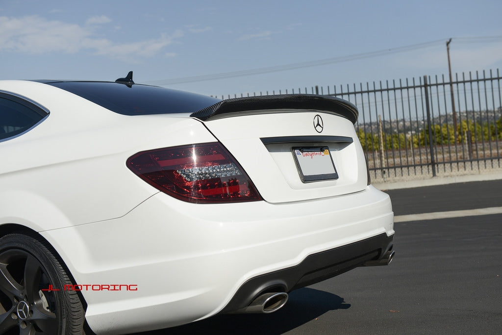 Mercedes Benz W204 C Coupe DTM Style Carbon Fiber Trunk Spoiler