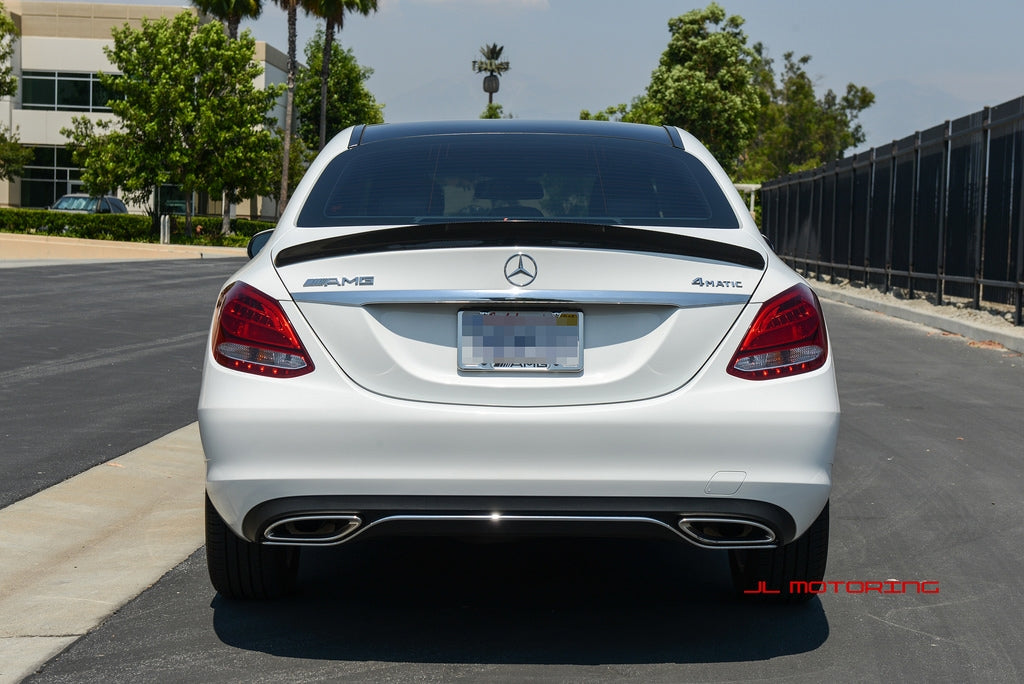 Mercedes W205 C Class V2 Carbon Fiber Trunk Spoiler