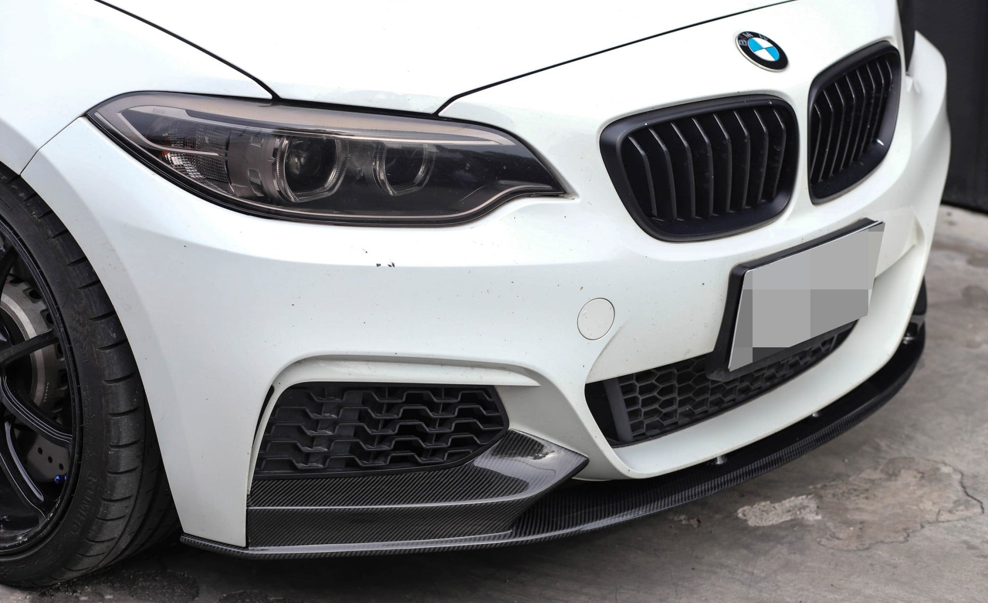 BMW F22 2 Series Carbon Fiber Front Lip 3D Style for M Sport Front Bum –  EuroCustomsPR