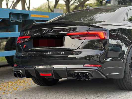 Audi B9 RS5 S5 A5 Coupe Carbon Fiber Trunk Spoiler