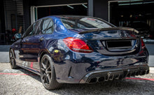 Load image into Gallery viewer, Mercedes Benz W205 C63 C63S AMG Carbon Fiber Rear Diffuser

