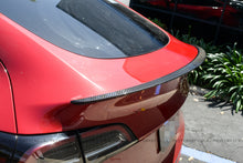 Load image into Gallery viewer, Tesla Model Y Carbon Fiber Trunk Spoiler

