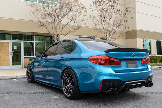 BMW G30 F90 M5 Carbon Fiber Rear Bumper Side Skirts