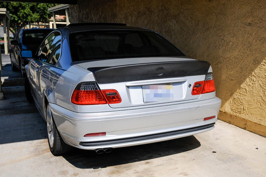 BMW E46 M3 3 Series Coupe CSL Style Add On Trunk Spoiler