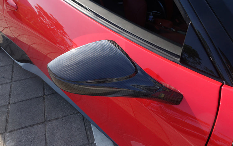 Ferrari 458 Italia Carbon Fiber Full Replacement Mirrors