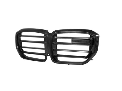 BMW G05 LCI X5 M Style Carbon Fiber Front Grilles