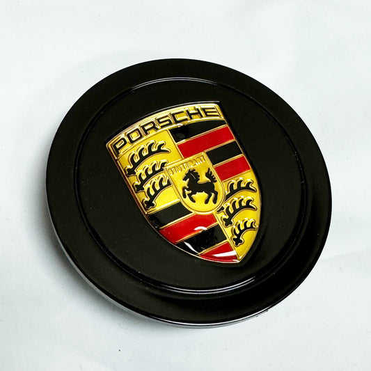 Porsche Black Wheel Caps