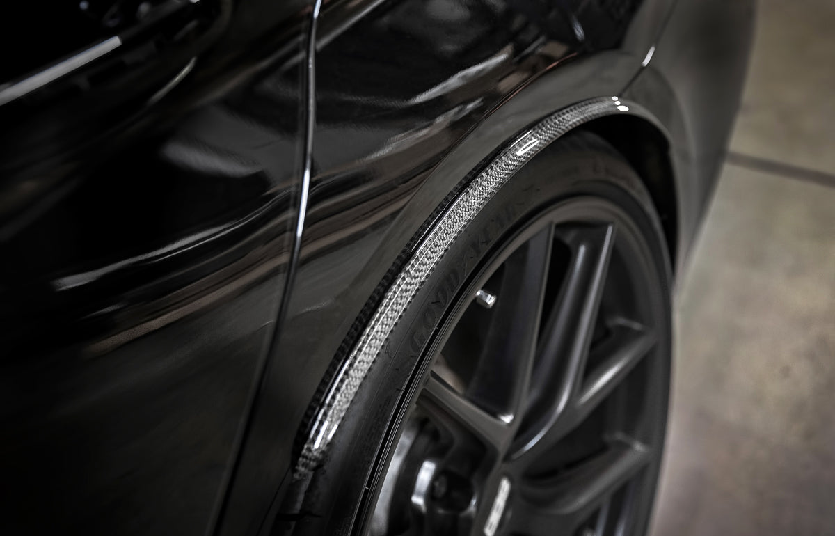 BMW G30 5 Series Carbon Fiber Rear Wheel Arch Extensions