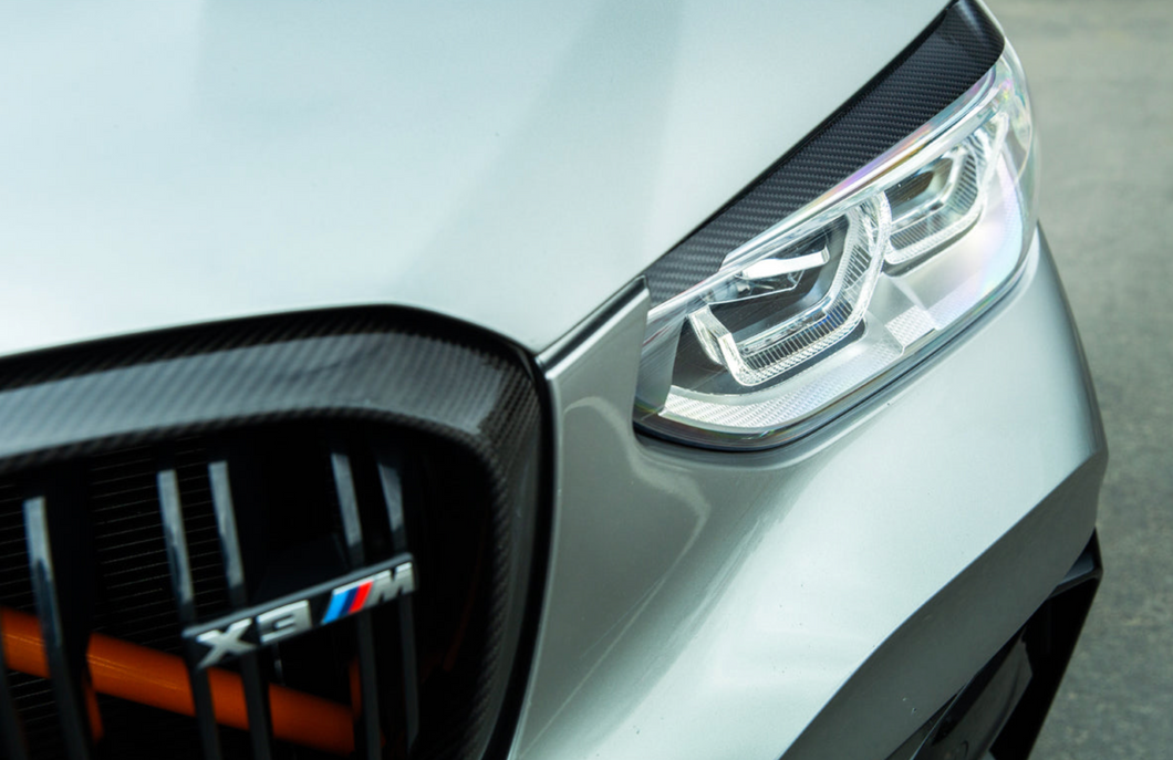 BMW F97 X3M F98 X4M Carbon Fiber Headlight Covers