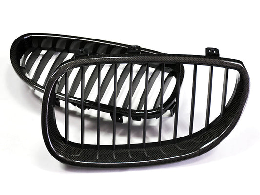 BMW E60 M5 5 Series Carbon Fiber Front Grilles