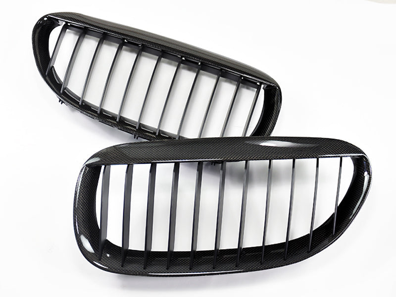 BMW E63 E64 M6 6 Series Carbon Fiber Front Grilles