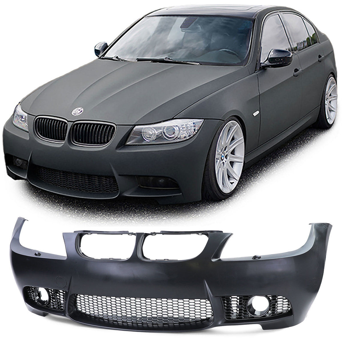 BMW E90 E91 3 Series M3 Style Front Bumper