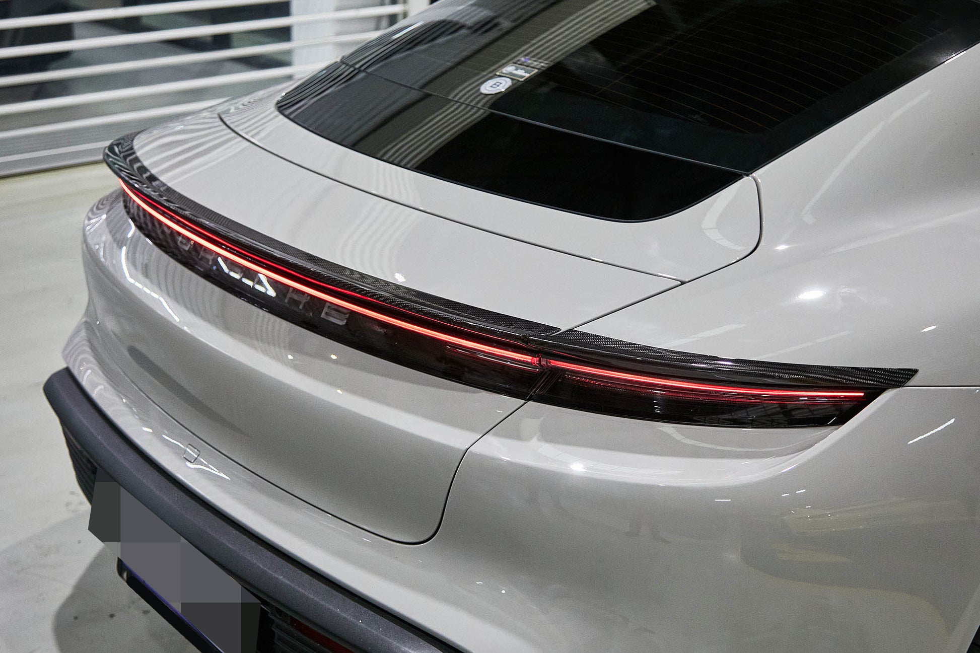 Porsche Taycan Carbon Fiber Trunk Spoiler