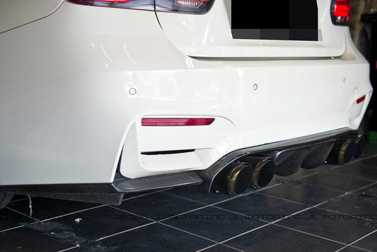 BMW F30 M3 Style Rear Bumper Carbon Fiber Rear Diffuser