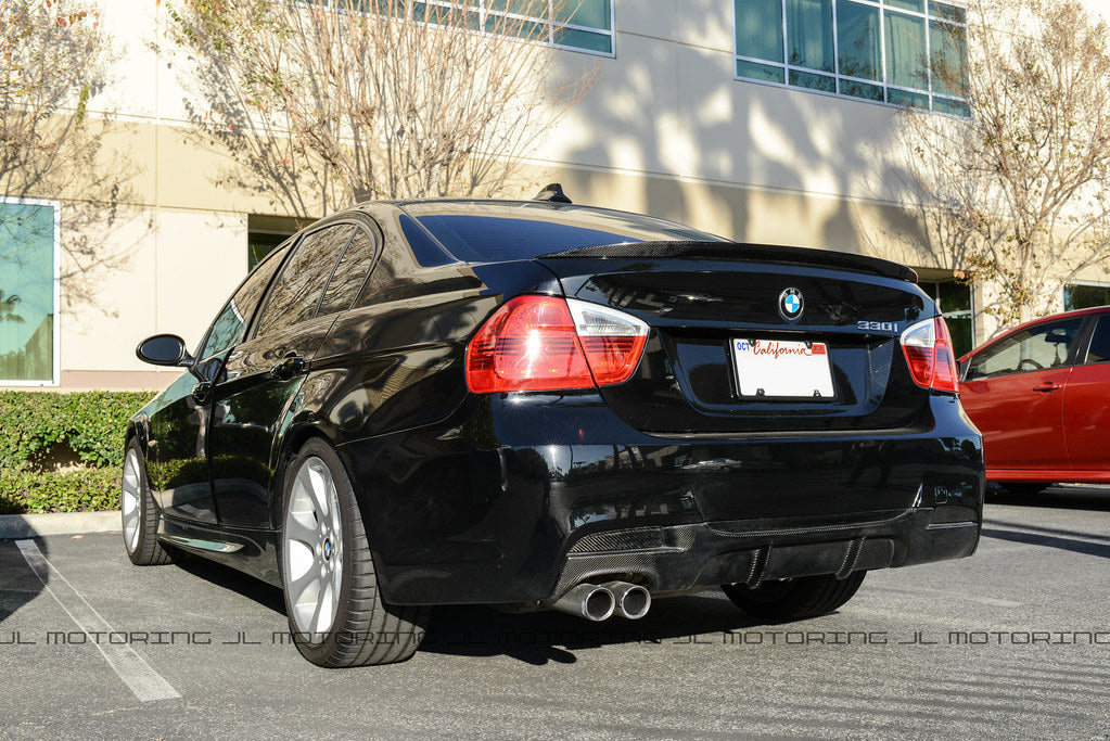 BMW E90 3 Series M Tech Performance Style Carbon Fiber Rear Diffuser – JL  Motoring
