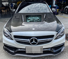 Load image into Gallery viewer, Mercedes Benz W205 C63 C63S AMG GTX Carbon Fiber Front Lip
